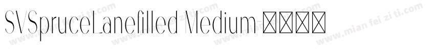 SVSpruceLanefilled Medium字体转换